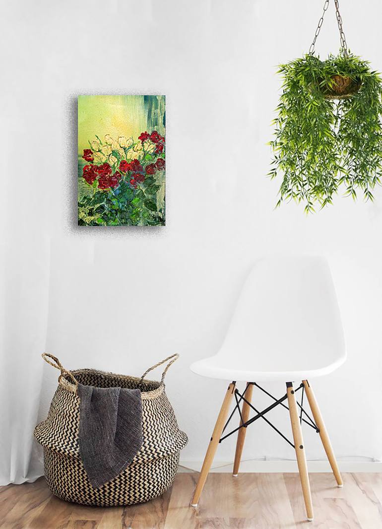 Original Impressionism Floral Painting by Natalia Stahl