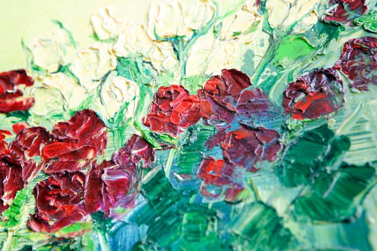 Original Impressionism Floral Painting by Natalia Stahl