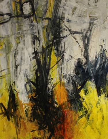 Original Abstract Landscape Painting by Birgit Kirke