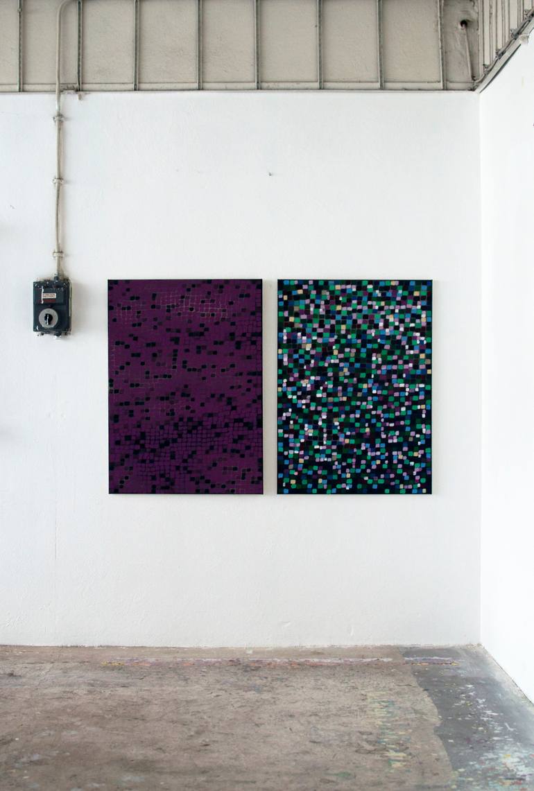 Original Abstract Expressionism Abstract Painting by Petr Johan Marek