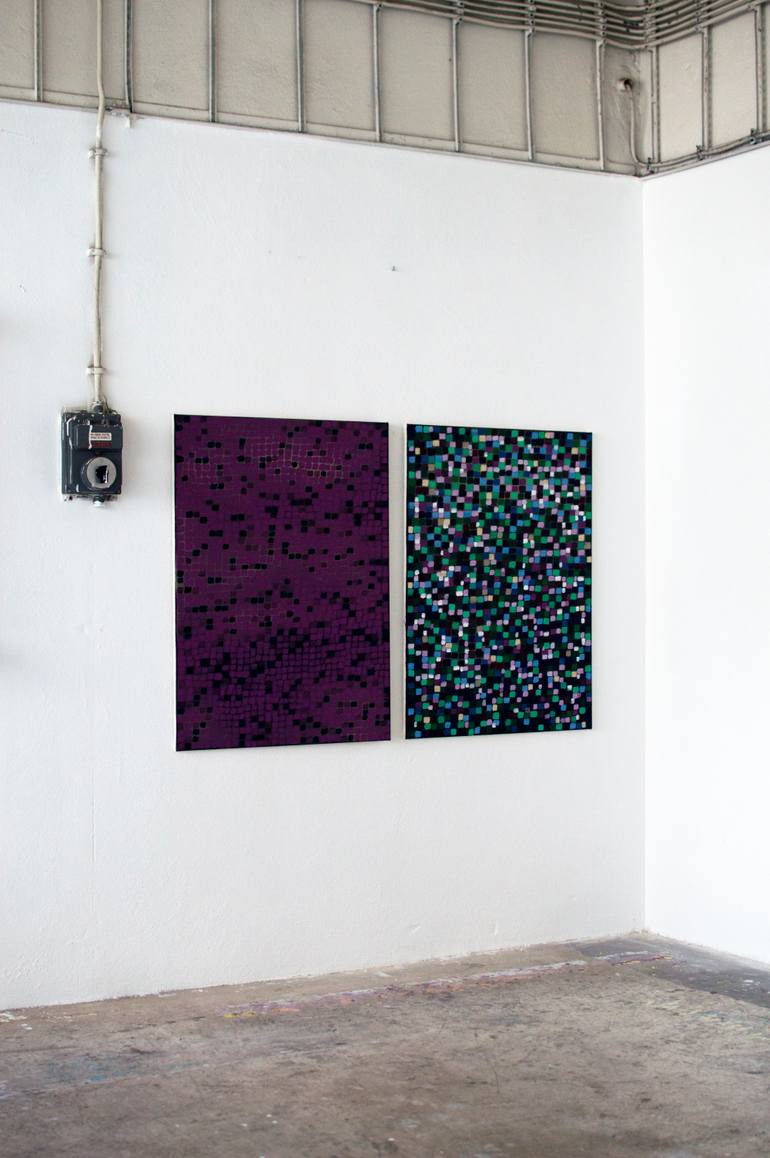 Original Abstract Expressionism Abstract Painting by Petr Johan Marek