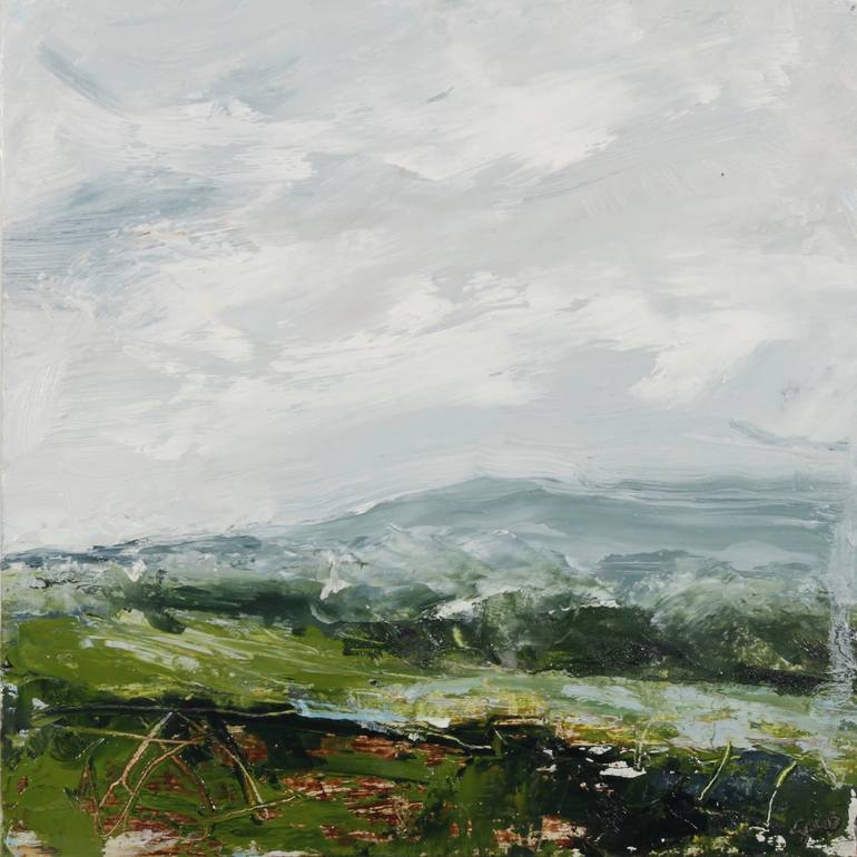 Original Expressionism Landscape Painting by susie monnington