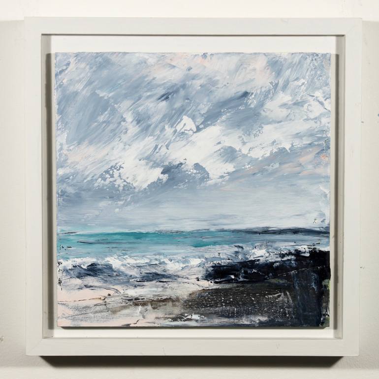 Original Abstract Expressionism Seascape Painting by susie monnington