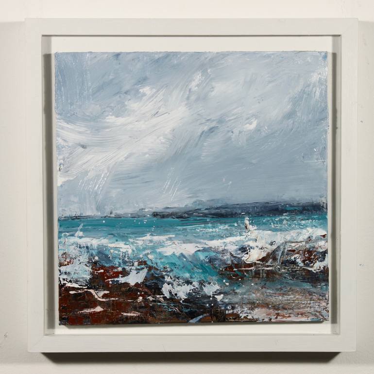 Original Abstract Expressionism Seascape Painting by susie monnington