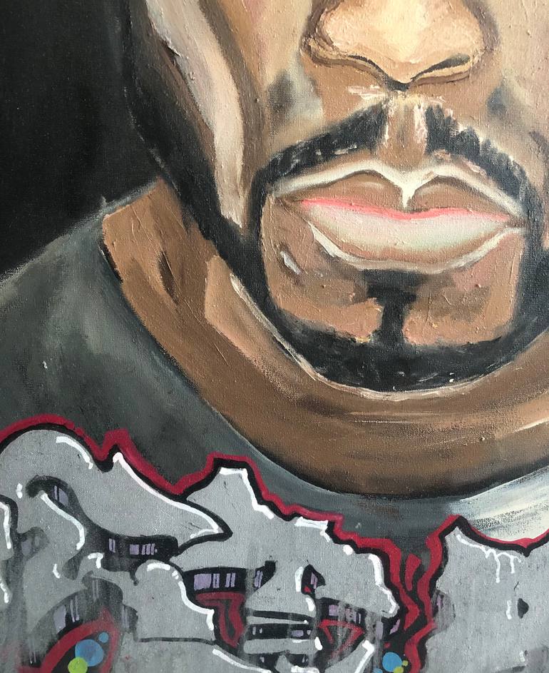 Original Abstract Expressionism Pop Culture/Celebrity Painting by Tatsiana Sudas
