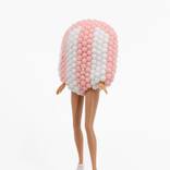 Soft Landing, ski, white, pink, 3D sculpture by Nicolette Bénard