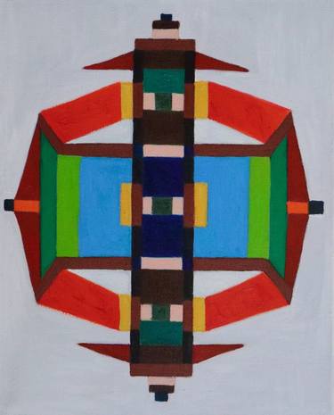 Original Conceptual Geometric Paintings by Sergio Gio