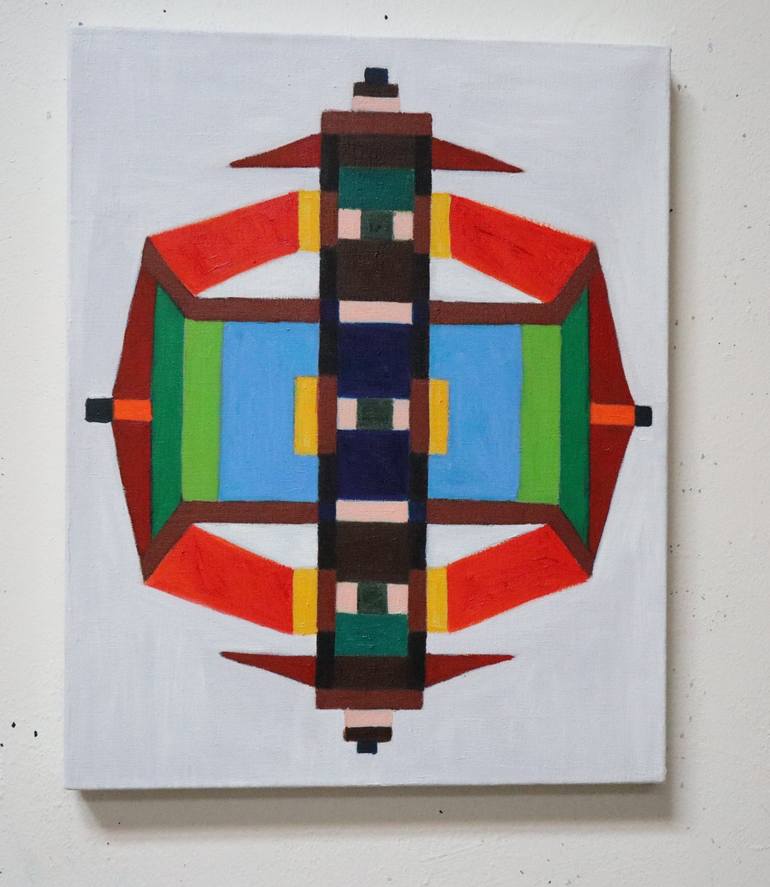 Original Geometric Painting by Sergio Gio