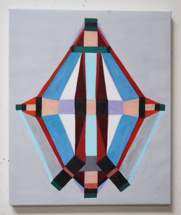 Original Modern Geometric Painting by Sergio Gio