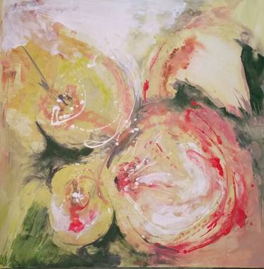 Original Abstract Botanic Paintings by Birgit Gunther