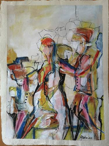 Original Figurative Abstract Paintings by Birgit Gunther
