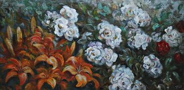 Original Impressionism Floral Paintings by Maija Purgaile