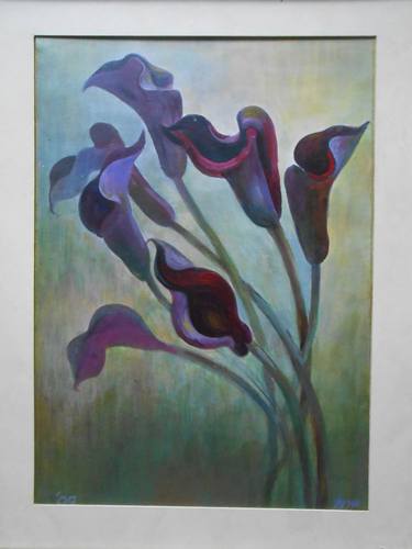 Print of Fine Art Floral Paintings by Maija Purgaile