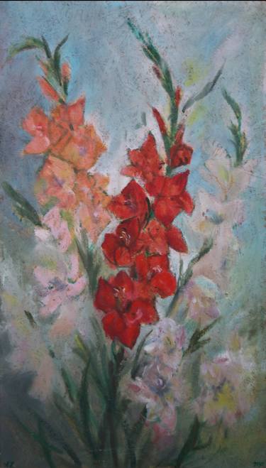 Original Floral Painting by Maija Purgaile