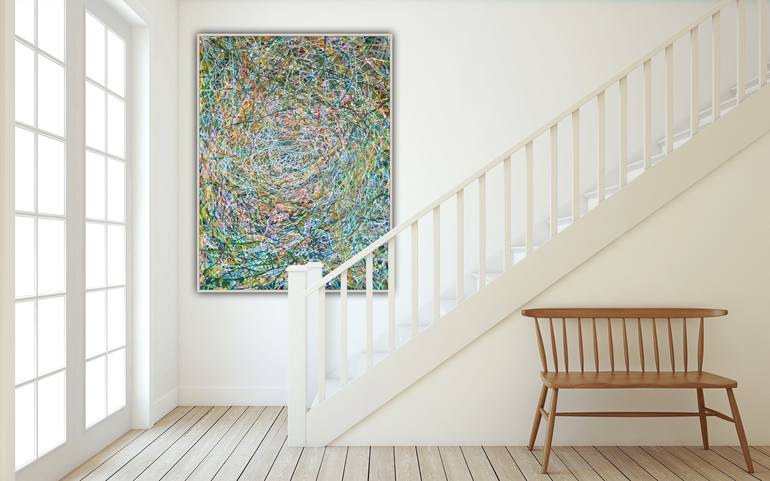 Original Abstract Expressionism Abstract Painting by Liz Alderman