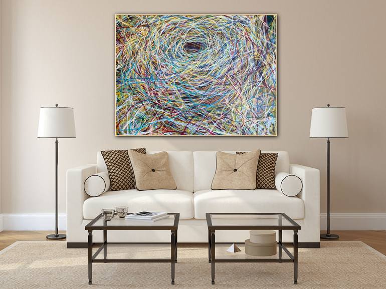 Original Abstract Expressionism Abstract Painting by Liz Alderman