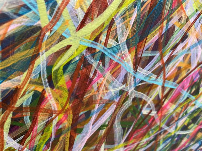 Original Abstract Patterns Painting by Liz Alderman