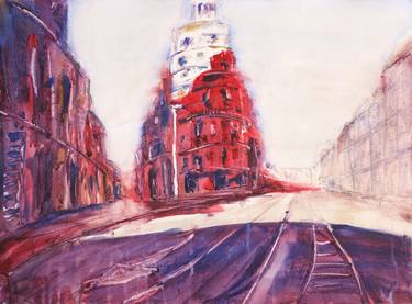 Print of Abstract Expressionism Cities Paintings by Bruno Vázquez