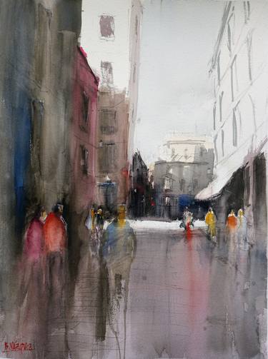 Print of Figurative Cities Paintings by Bruno Vázquez