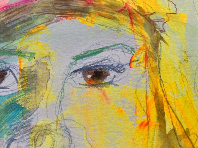 Original Pop Art People Painting by Bruno Vázquez