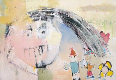 Print of Abstract Children Paintings by Bruno Vázquez