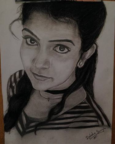 Original Portraiture Portrait Drawings by Nadun Illesinghe