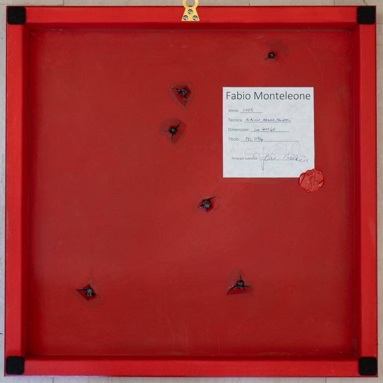 Original Abstract Geometric Painting by Fabio Monteleone
