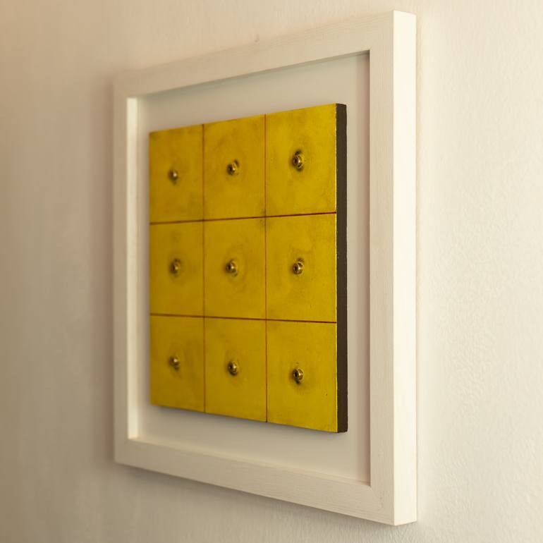 Original Abstract Geometric Painting by Fabio Monteleone