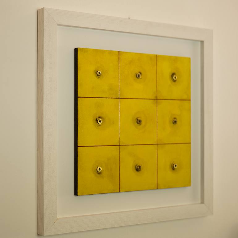 Original Abstract Geometric Painting by Fabio Monteleone