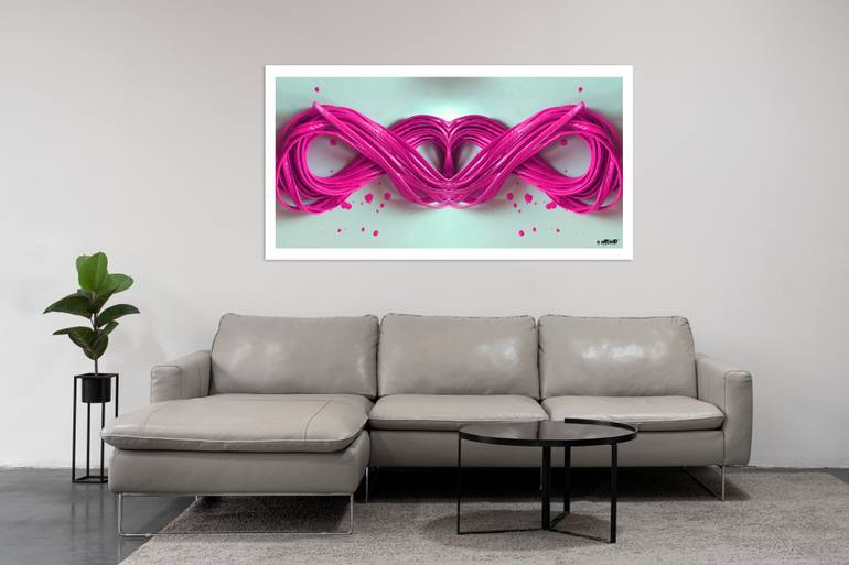 Original Abstract Science/Technology Mixed Media by Monika Matsumoto