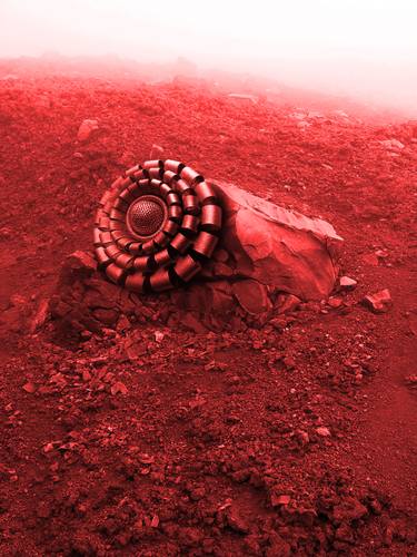 Life on Mars in lasers light - poster prints thumb