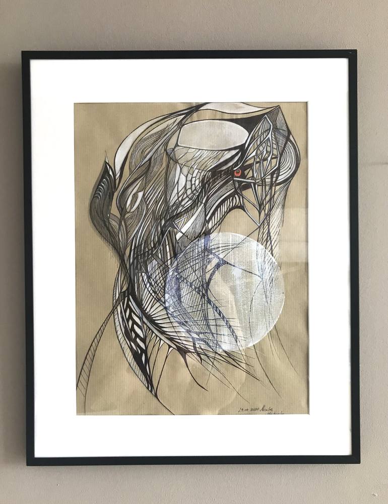 Original Abstract Drawing by Monika Matsumoto