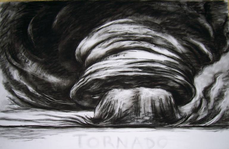 tornado pencil drawing
