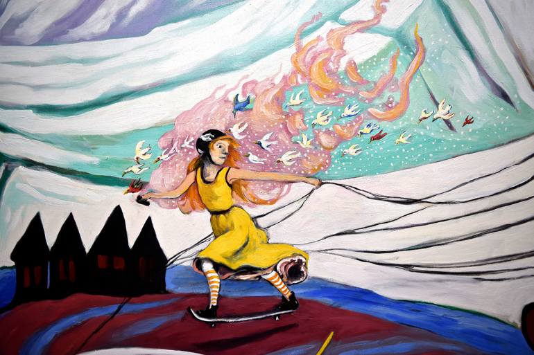 Original Figurative Landscape Painting by Suzanne Tevlin