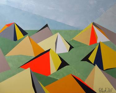 Print of Cubism Travel Paintings by Anna Polanowska