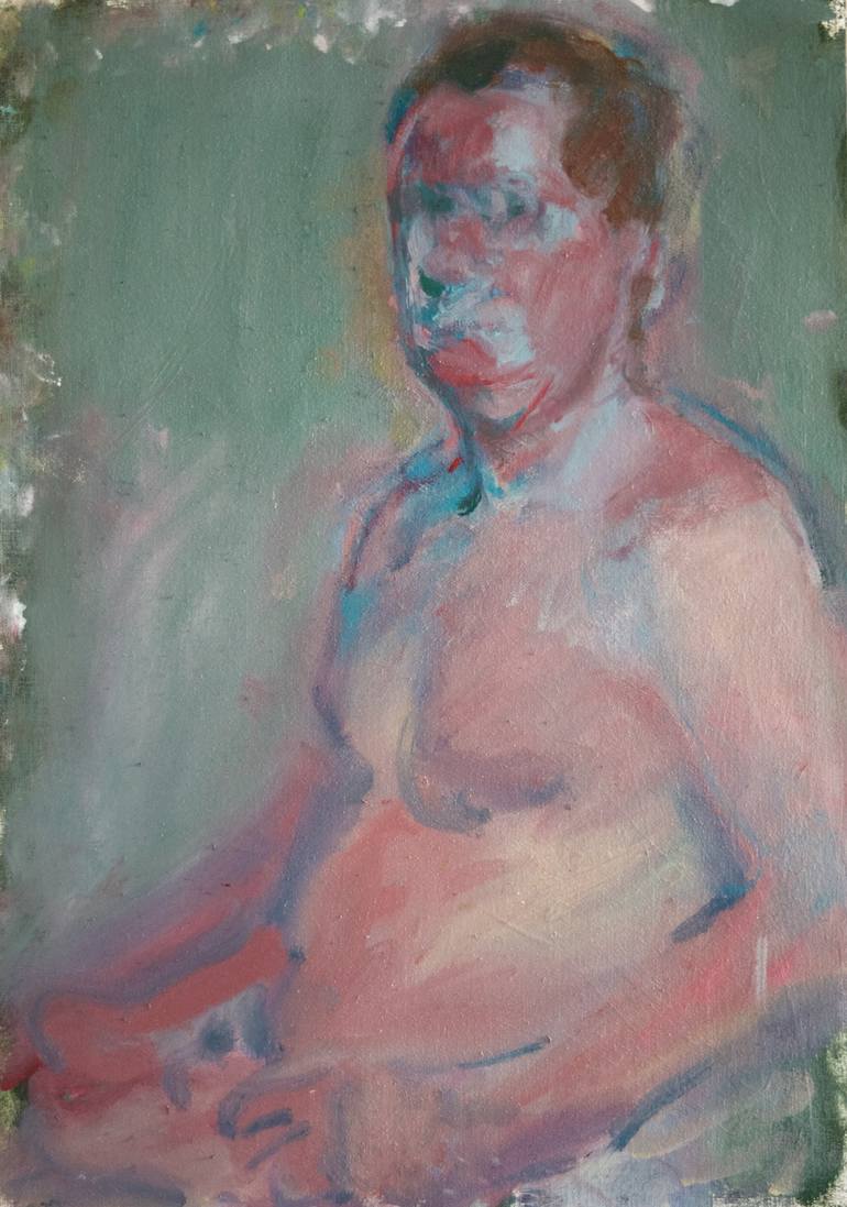 man nude portrait self