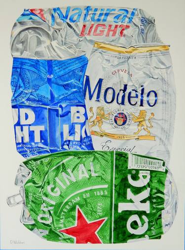 Original Figurative Food & Drink Paintings by Domenick Maldari