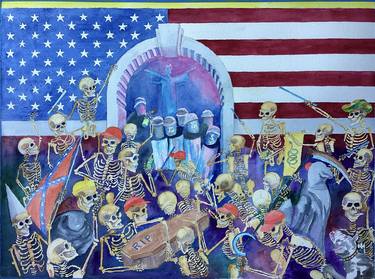 Original Contemporary Political Paintings by Domenick Maldari