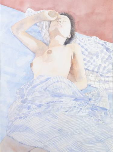 Original Figurative Nude Paintings by Klaus Hinkel
