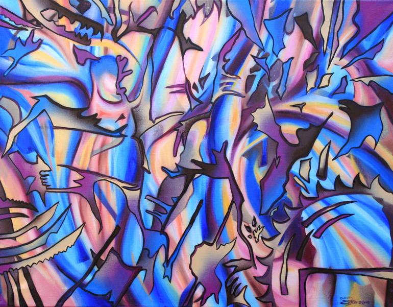 Print of Conceptual Abstract Paintings by Radocation Radoslav ČAjkovič