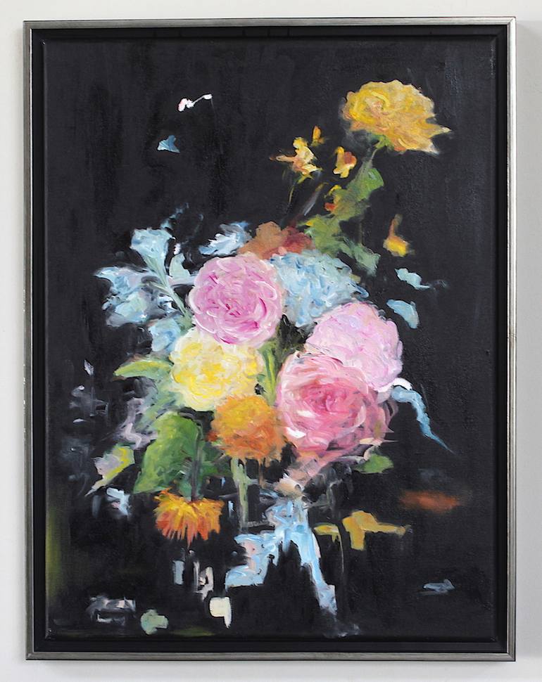 Original Floral Painting by Mary James Ketch