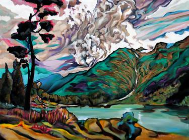 Original Expressionism Nature Paintings by Rudy SchneeWeiss