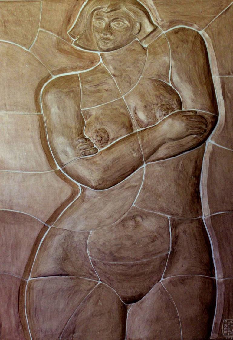 Print of Cubism Women Sculpture by Rudy SchneeWeiss