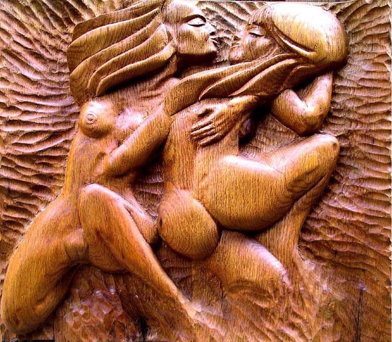 Original Love Sculpture by Rudy SchneeWeiss