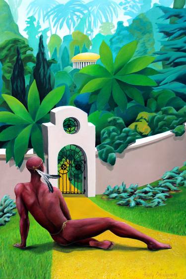 Print of Figurative Garden Paintings by Rudy SchneeWeiss