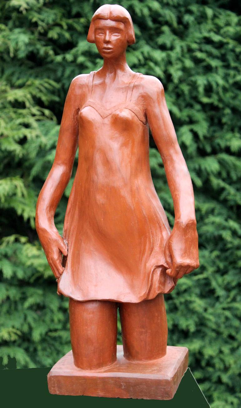 Original Figurative People Sculpture by Rudy SchneeWeiss
