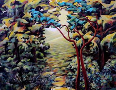 Original Impressionism Nature Paintings by Rudy SchneeWeiss
