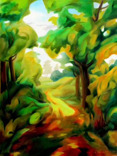 Original Impressionism Nature Paintings by Rudy SchneeWeiss