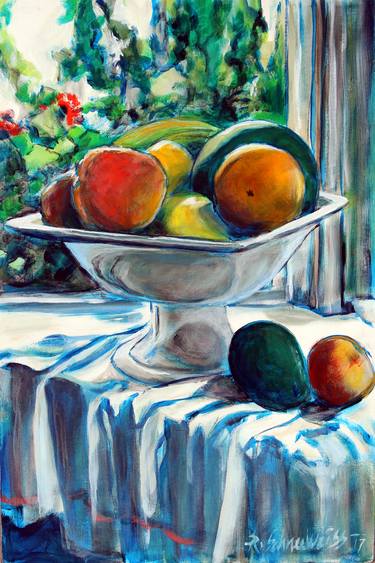 Original Impressionism Still Life Paintings by Rudy SchneeWeiss