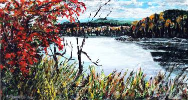 Original Impressionism Landscape Paintings by Rudy SchneeWeiss